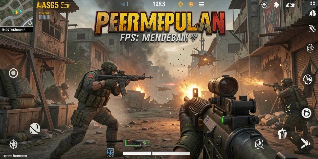 Tangkapan layar gameplay ASG55 yang mendebarkan di medan perang.