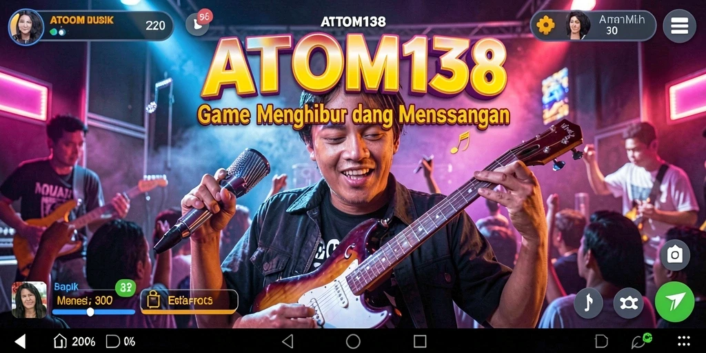 Tampilan gameplay ATOM138 yang interaktif dan menarik.