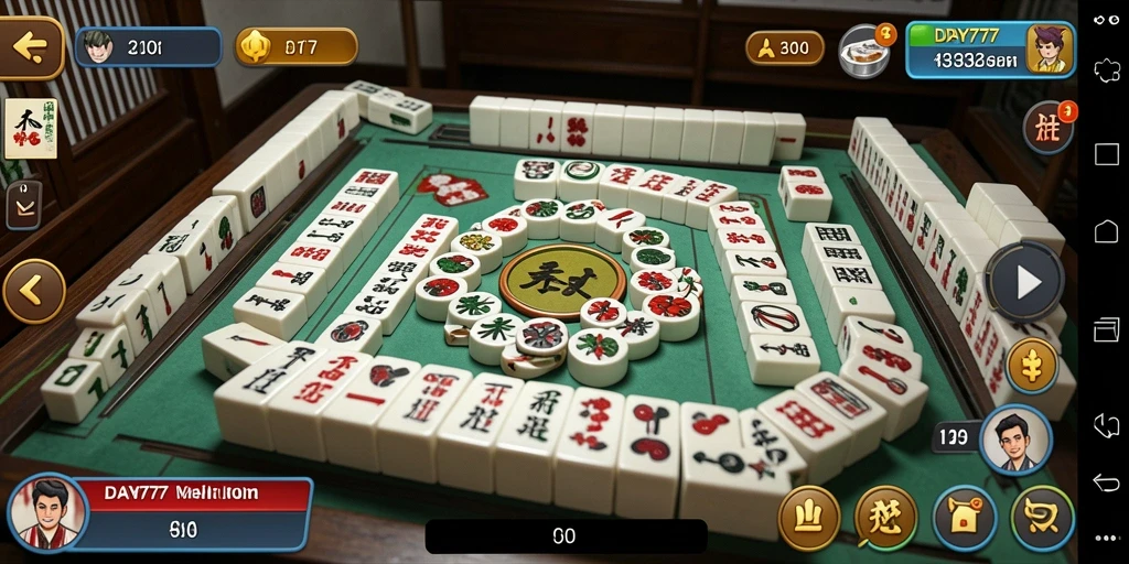 Tampilan menarik dari gameplay Mahjong di DAY777.