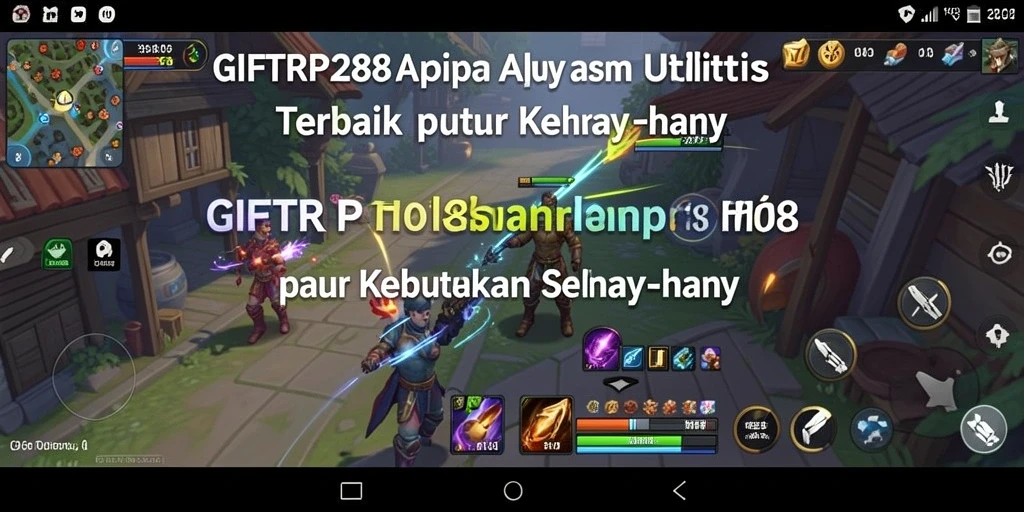 Tampilan antarmuka GIFTRP288 yang user-friendly dan informatif.