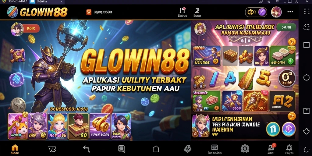 Tampilan antarmuka GLOWIN88 yang intuitif dan menarik.
