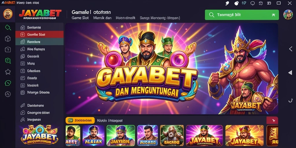 Tampilan gameplay JAYABET yang menarik dan penuh warna.