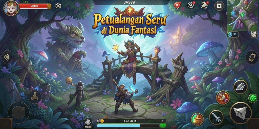 Screenshot gameplay menampilkan aksi mendebarkan dalam JVS88.
