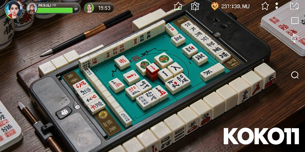 Tangkapan layar utama KOKO11 menampilkan pengalaman bermain Mahjong yang seru.
