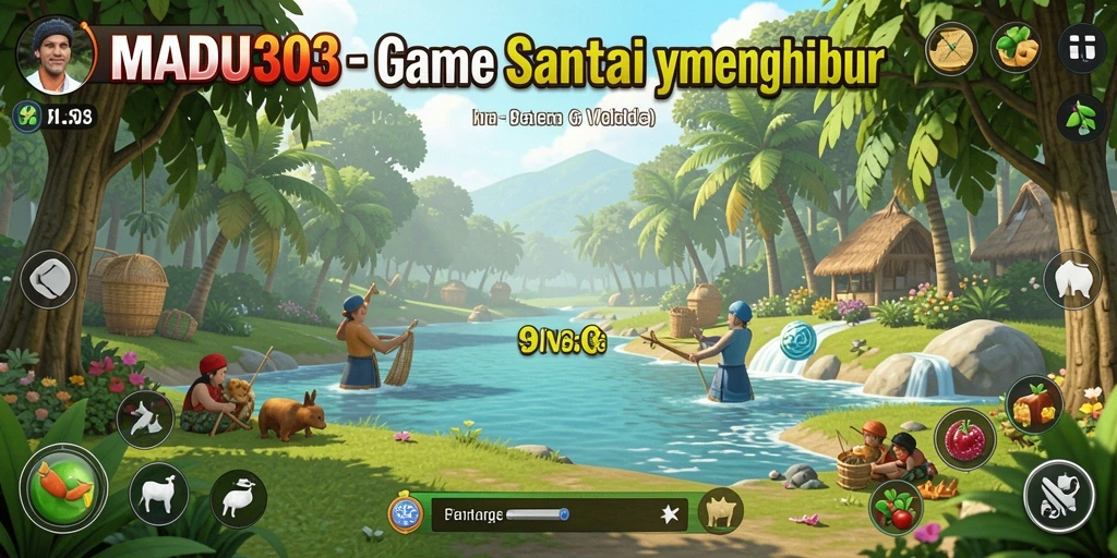 Tampilan gameplay yang ceria dan menghibur pada <strong>MADU303</strong>.