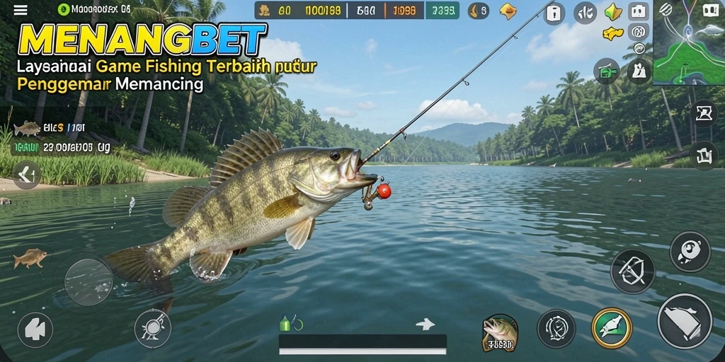 Screenshot permainan MENANGBET, menampilkan aksi memancing yang seru dan grafis yang memukau.
