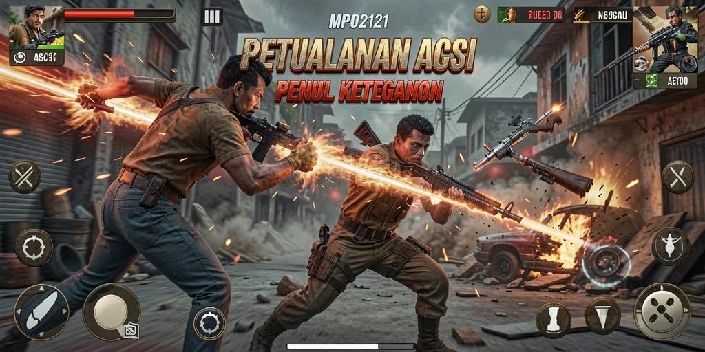 Screenshot gameplay MPO2121 menunjukkan aksi mendebarkan dan grafis yang menawan.
