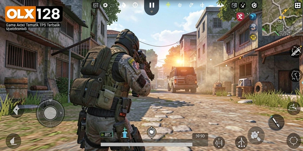 Tampilan gameplay OLX128 yang mendebarkan dan penuh aksi.