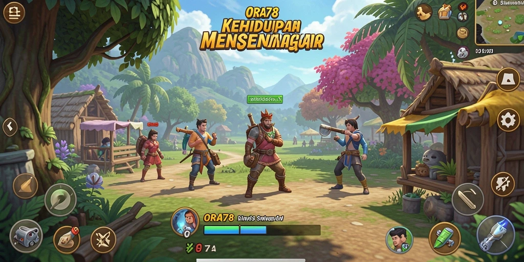 Tampilan gameplay ORA78 menampilkan karakter dalam lingkungan yang interaktif dan menarik.