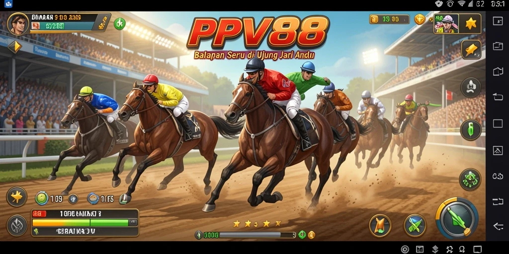 Gameplay mendebarkan saat beradu kecepatan di lintasan balap.