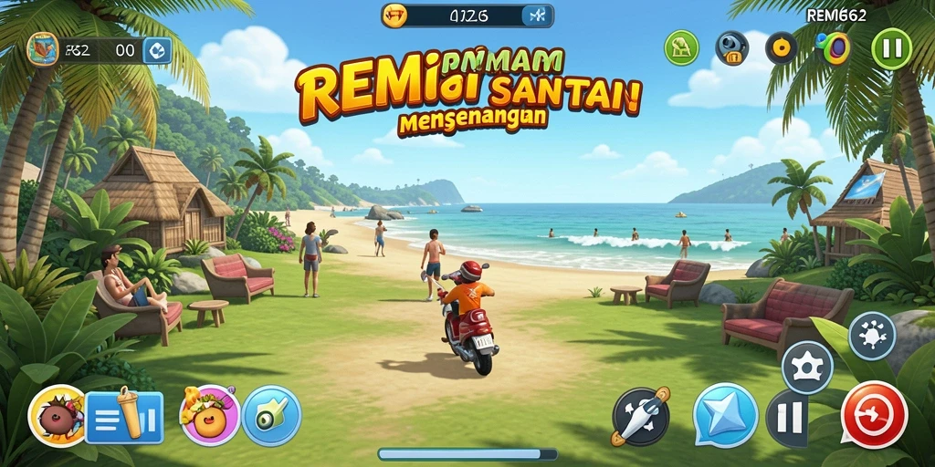 Tangkapan layar REMI62 menampilkan gameplay yang seru dan interaktif.