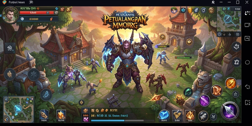 Tampilan gameplay menarik dan dinamis dalam RR789 MMORPG.