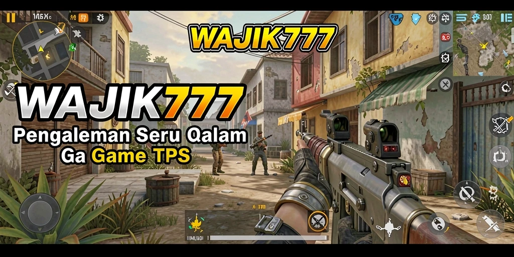 Tampilan aksi gameplay seru dalam WAJIK777 di dalam pertempuran TPS.