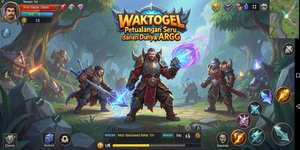 Tampilan menakjubkan dari gameplay ARPG di WAKTOGEL.