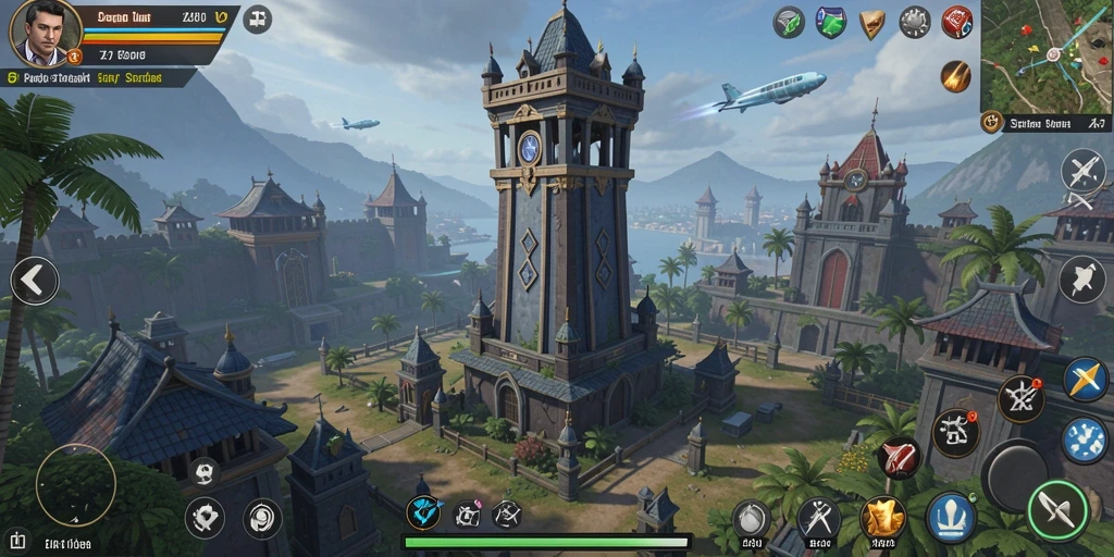 Screenshot ZK7 menampilkan aksi strategis Tower Defense yang seru.